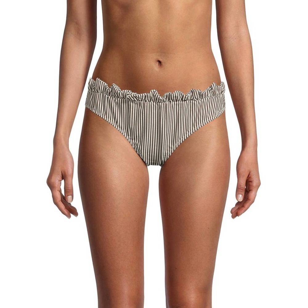 GANNI Stripe Bikini Bottom Size 36 Med
